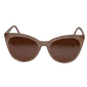 Foster Grant Women's Cat Eye Pink Mirrored Sunglasses with Microfiber Pouch